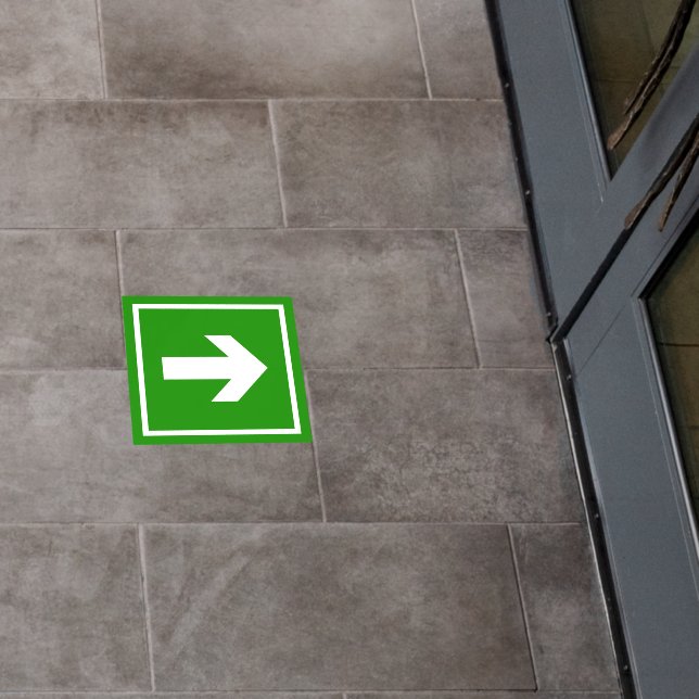 Exit, Emergency and Fire Exit Icon Floor Decals (Restaurant)