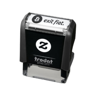 exit fiat bitcoin self inking stamp
