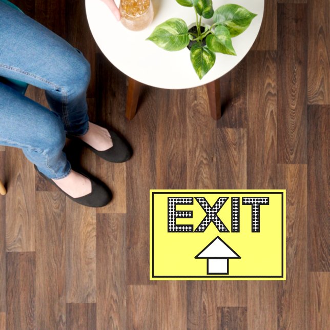 Exit Floor Sign Floor Decals (Floor)