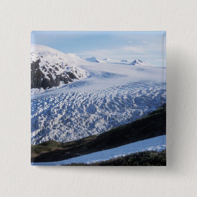 Exit Glacier in Kenai Fjords National Park, Button (Front)