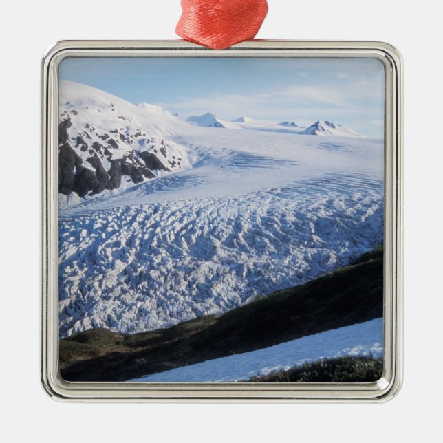 Exit Glacier in Kenai Fjords National Park, Metal Ornament (Front)