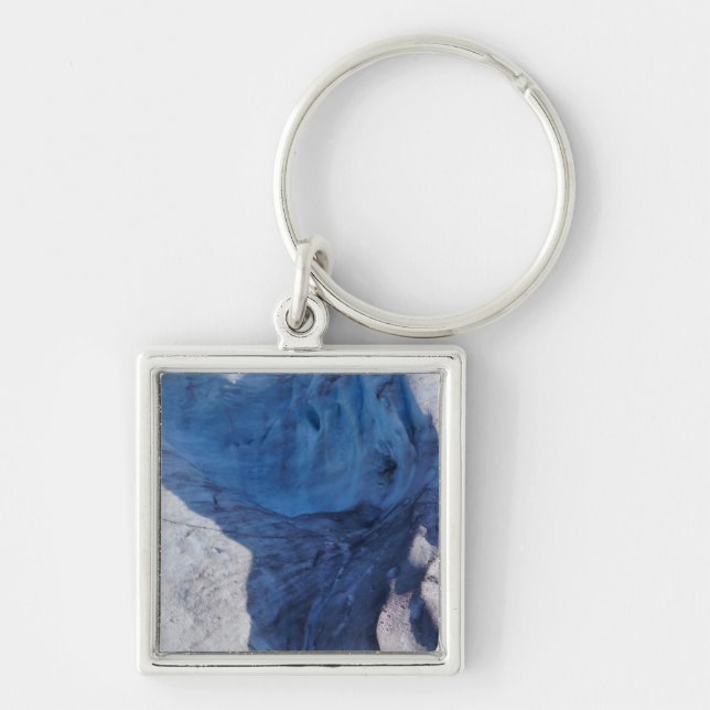 Exit Glacier Waves Keychain (Front)