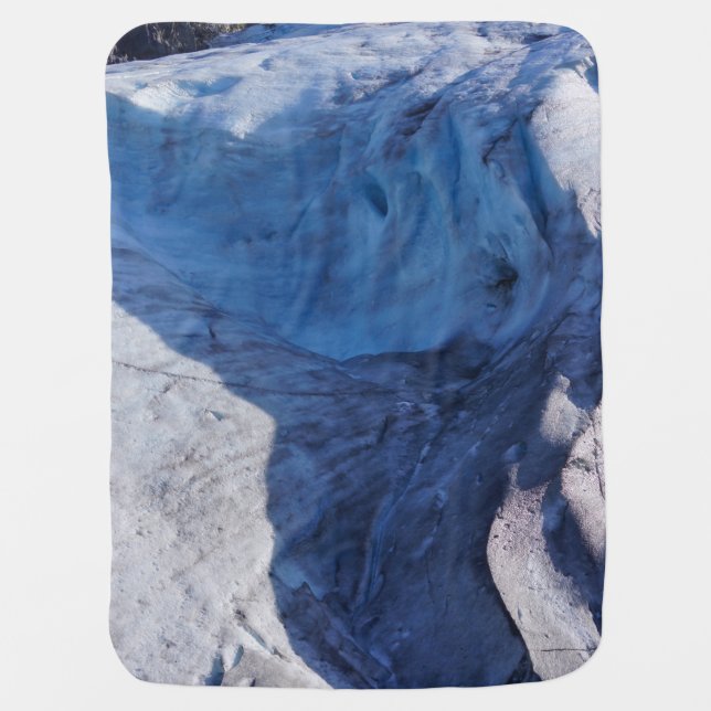 Exit Glacier Waves Swaddle Blanket (Front)