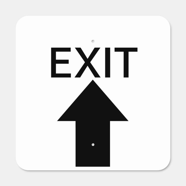 EXIT Metal Parking Sign (Front)
