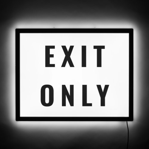 EXIT ONLY  Decoration Bar Business Office Modern  LED Sign