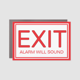 Exit Only - Magnetic Safety Door Sign