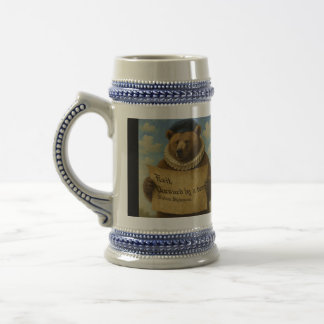 Exit, pursued by a bear Shakespeare quote bear Beer Stein