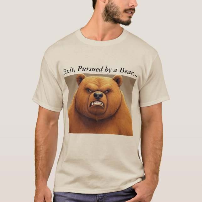 Exit, Pursued by a Bear T-shirt (Front)
