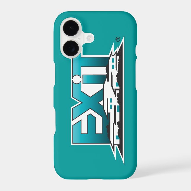 Exit Realty iPhone 7 case - teal (Back)