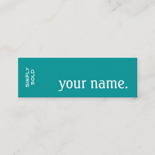 Customizable Exit Realty Simply Sold. Skinny Business Card