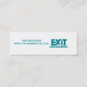 Exit Realty Simply Sold. Skinny Business Card (Back)