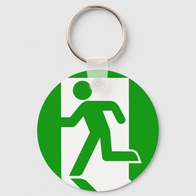 Exit Symbol Keychain (Front)