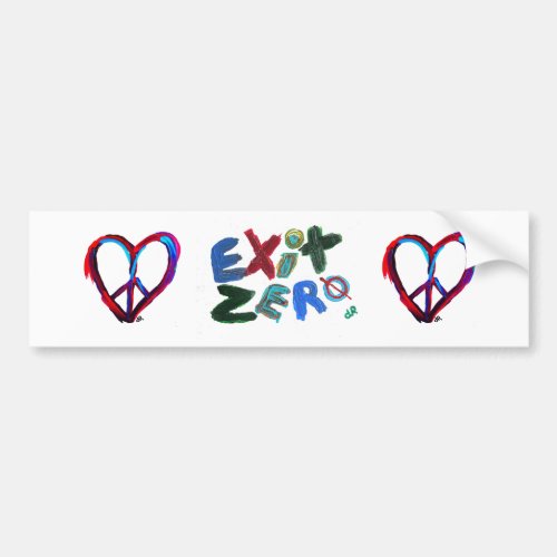 exit zero bumper sticker