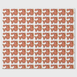 Exited Horse Gift Wrap