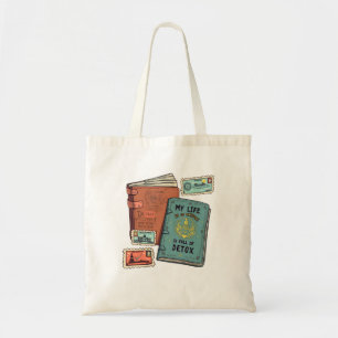 Exiting life tote bag