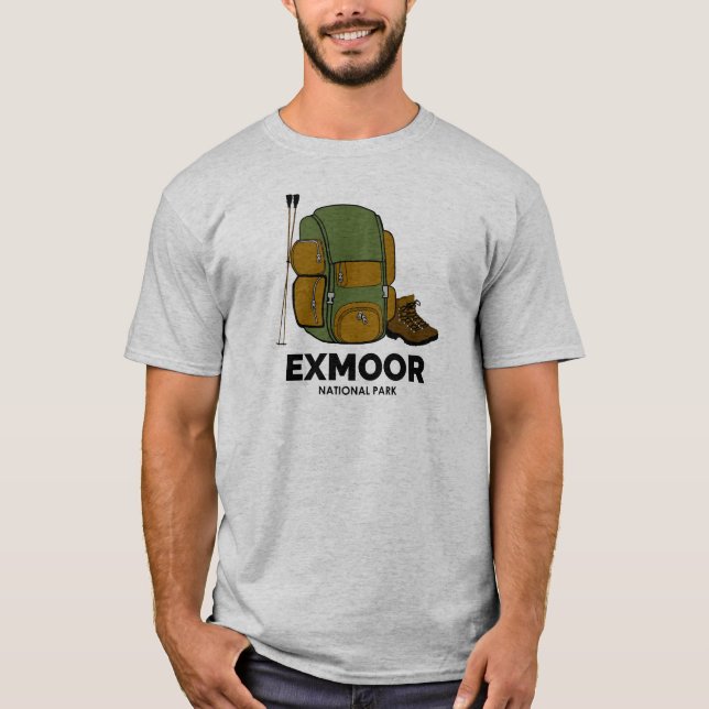 Exmoor National Park Backpack T-Shirt (Front)