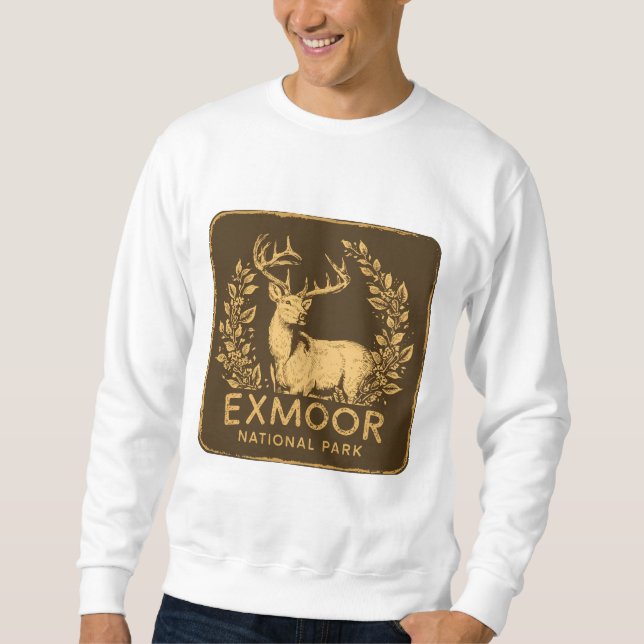 Exmoor National Park Beautiful Deer Sweatshirt (Front)