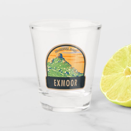 Exmoor National Park Castle Rock England Vintage  Shot Glass