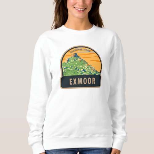 Exmoor National Park Castle Rock England Vintage Sweatshirt
