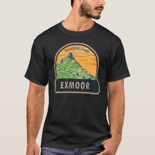 Exmoor National Park Castle Rock England Vintage T-Shirt