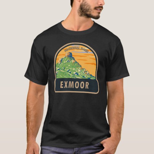 Exmoor National Park Castle Rock England Vintage T_Shirt