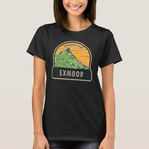 Exmoor National Park Castle Rock England Vintage T_Shirt