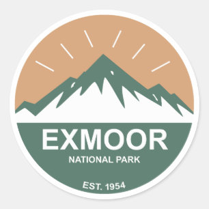 Exmoor National Park Classic Round Sticker