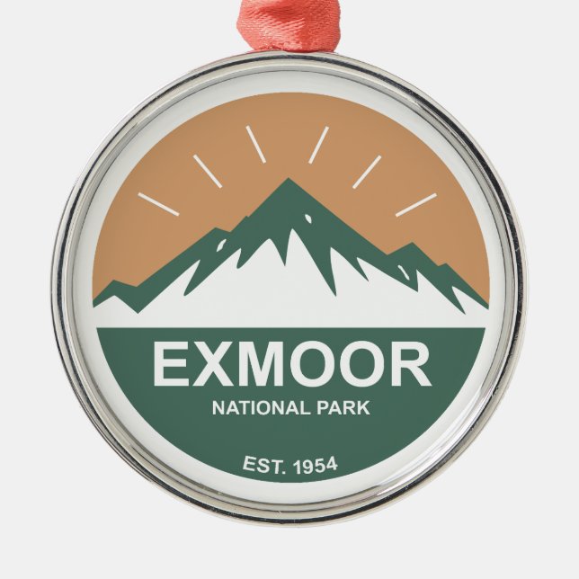 Exmoor National Park Metal Ornament (Front)