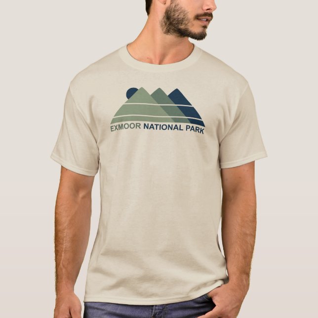 Exmoor National Park Mountain Sun T-Shirt (Front)
