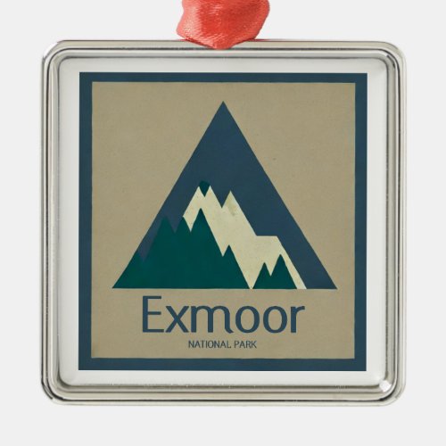 Exmoor National Park Rustic Metal Ornament