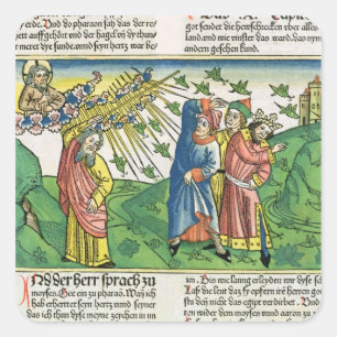 Exodus 10:1-20 The Seven Plagues of Egypt: the pla Square Sticker