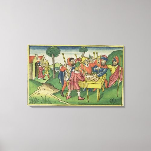 Exodus 12 The First Passover from the Nuremberg Canvas Print