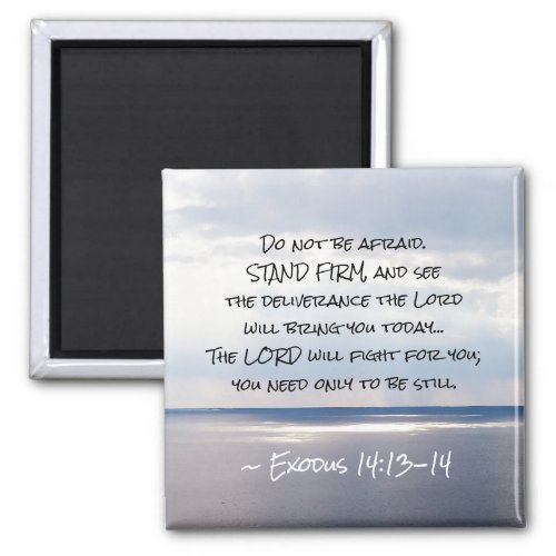 Exodus 1413_14 Do not be afraid STAND FIRM  Magnet