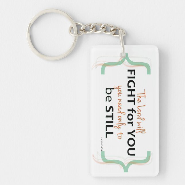 Exodus 14:14 Key chain (Front)