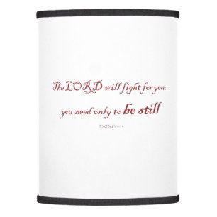 Exodus 14:14, The LORD will fight for You, Lamp Shade