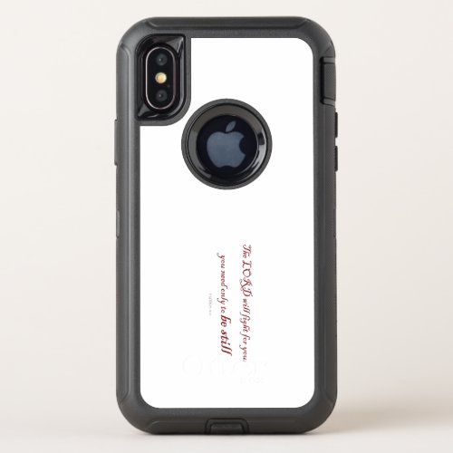Exodus 1414 The LORD will fight for You OtterBox Defender iPhone X Case