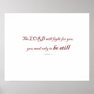 Exodus 14:14, The LORD will fight for You, Poster