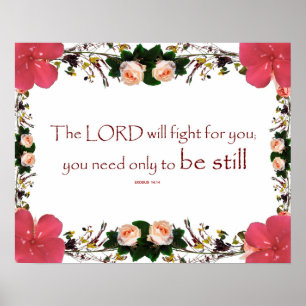 Exodus 14 The LORD will Fight Poster
