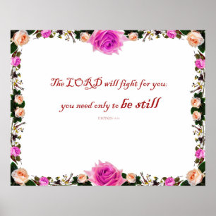 Exodus 14 The LORD will Fight Poster
