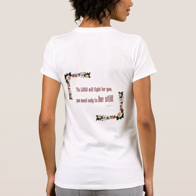 Exodus 14 'The LORD will Fight' T-Shirt (Back)