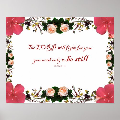 Exodus 14 Wall Dcor Poster The LORD will Fight