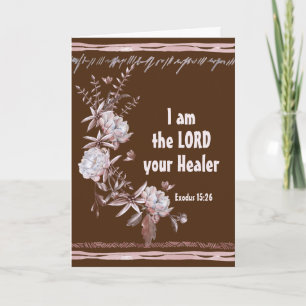 Exodus 15:26 I Am the Lord Your Healer Bible Verse Card