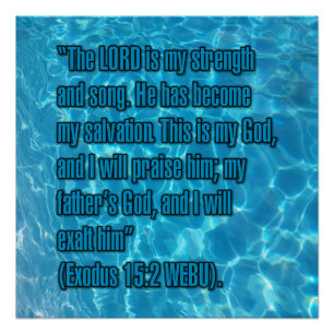 Exodus 15:2 WEBU Poster
