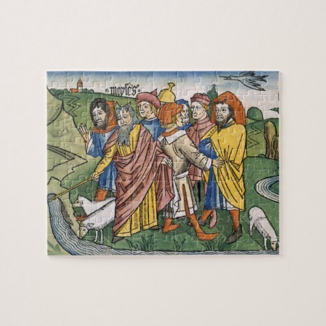 Exodus 17 1-7 Moses makes the water flow from the Jigsaw Puzzle (Horizontal)