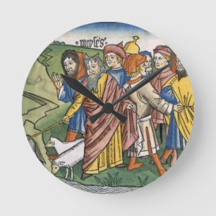 Exodus 17 1-7 Moses makes the water flow from the Round Clock