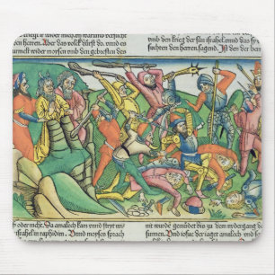 Exodus 17 8-15 Aaron and Hur support Moses' hands Mouse Pad
