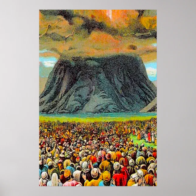 Exodus 19 Israel At Mount Sinai Poster | Zazzle