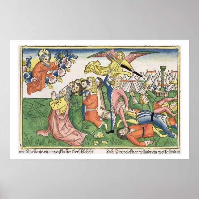 Exodus 32 15-23 Moses breaking the stone tablets, Poster (Front)