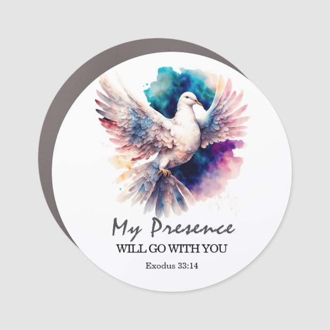Exodus 33:14 My Presence will go with you Bible  Car Magnet (Front)