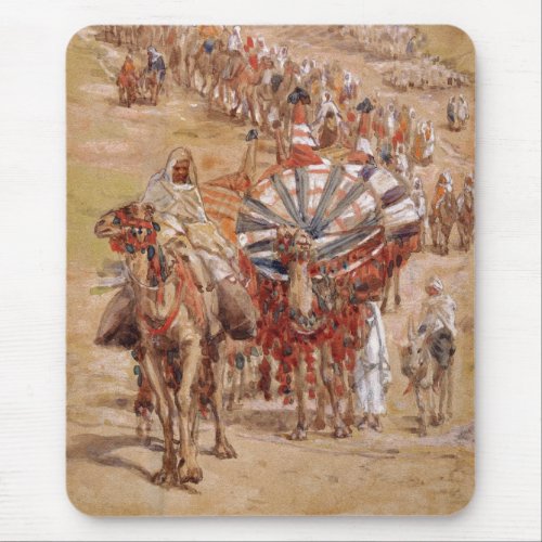 Exodus from Egypt painting by James Tissot  Mouse Pad